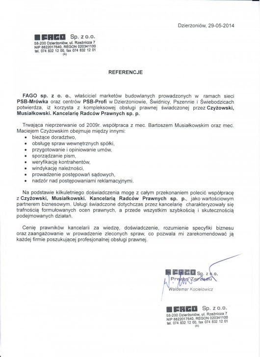 FAGO sp. z o. o. (Grupa PSB)